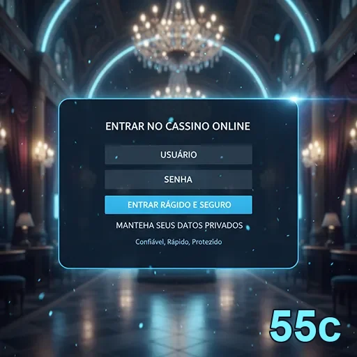 Ilustração de Experimente o aplicativo cassino 55c para Android e iOS