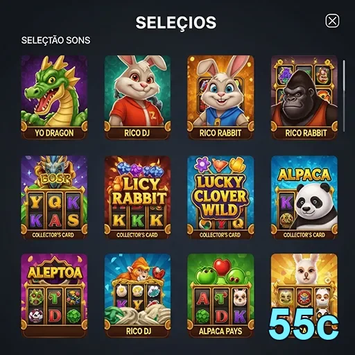 Ilustração de Explore os Slots e Serviços VIP no 55c