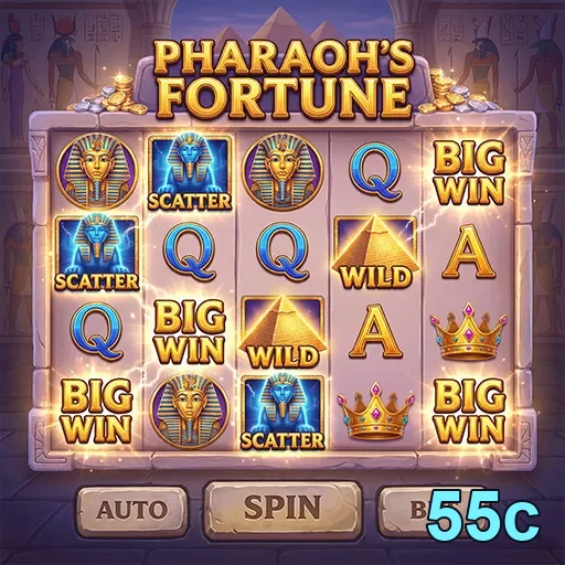 Ilustração de Explore os Slots e Serviços VIP no 55c