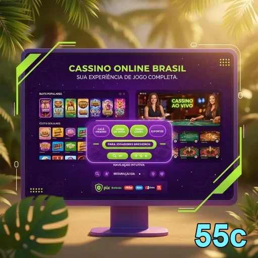 Ilustração de Explore os Melhores Jogos de Slots na 55c