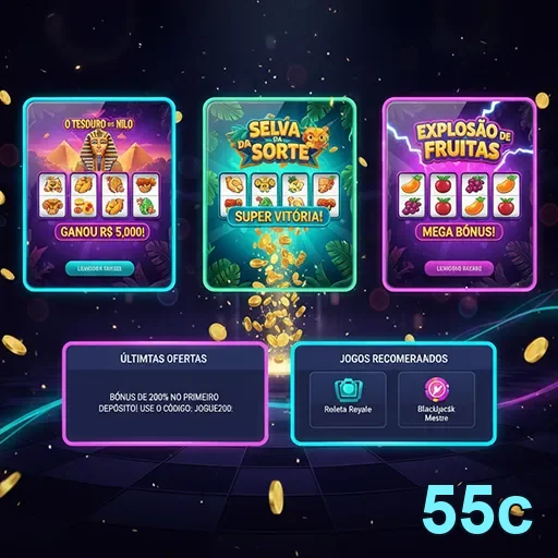 Ilustração de Explore os Melhores Jogos de Slots na 55c